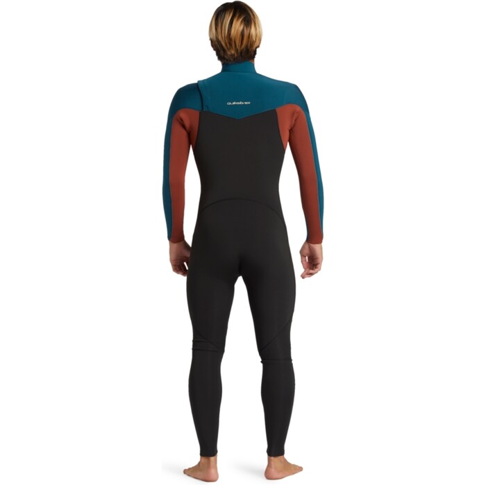 2024 Quiksilver Mens Everyday Sessions 3/2mm Chest Zip Wetsuit EQYW103202 - Midnight Turquoise